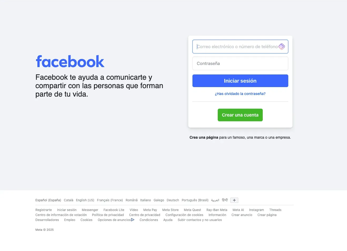 Facebook y su uso del color azul