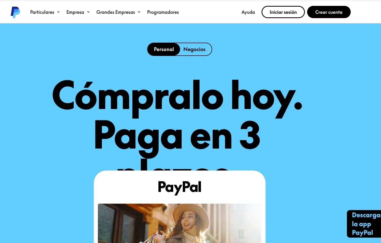 PayPal y su uso del color azul