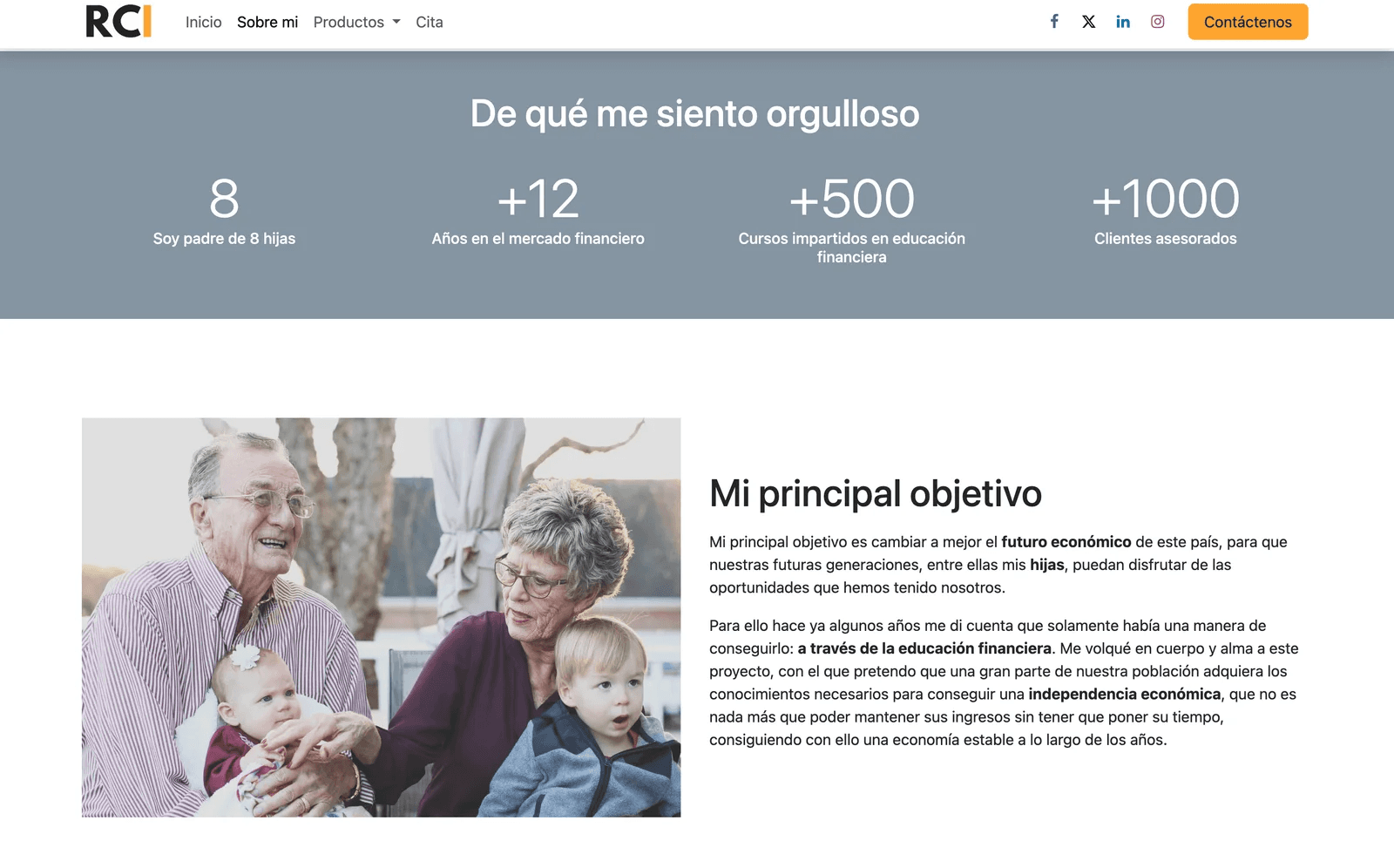 Pasos web a medida Rivera Cuesta Investing