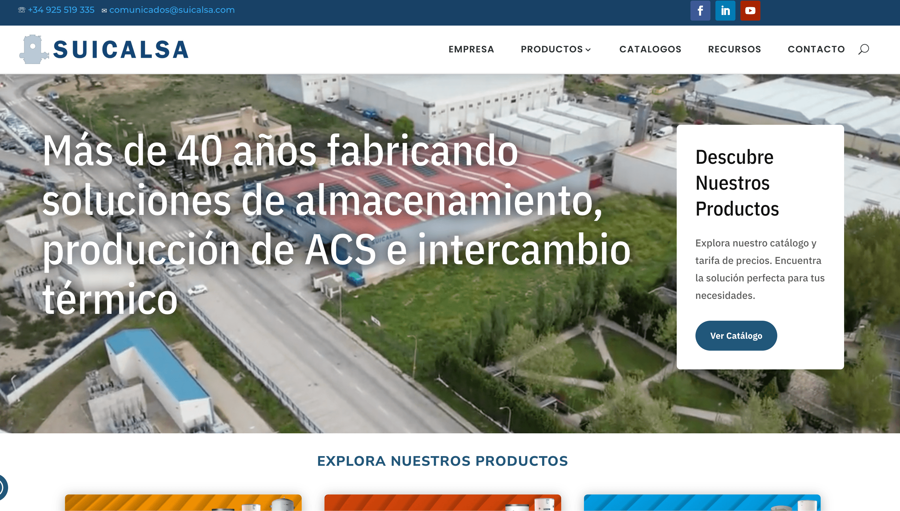 Página de inicio Suicalsa